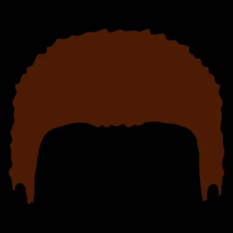 Silhouette de perruque à cheveux complets