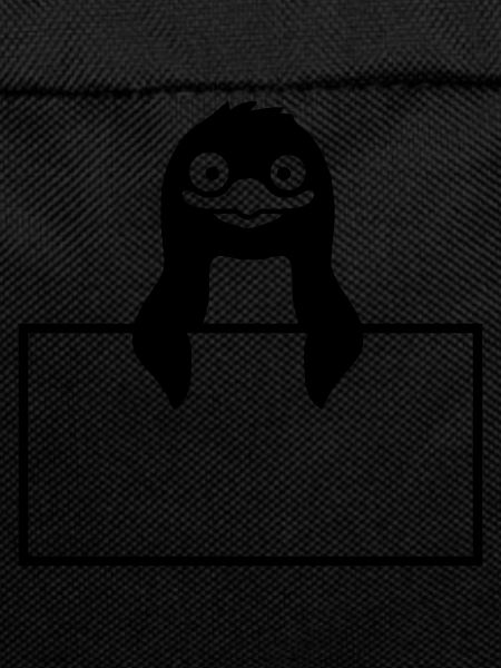 Schild Pinguin Text einfügen