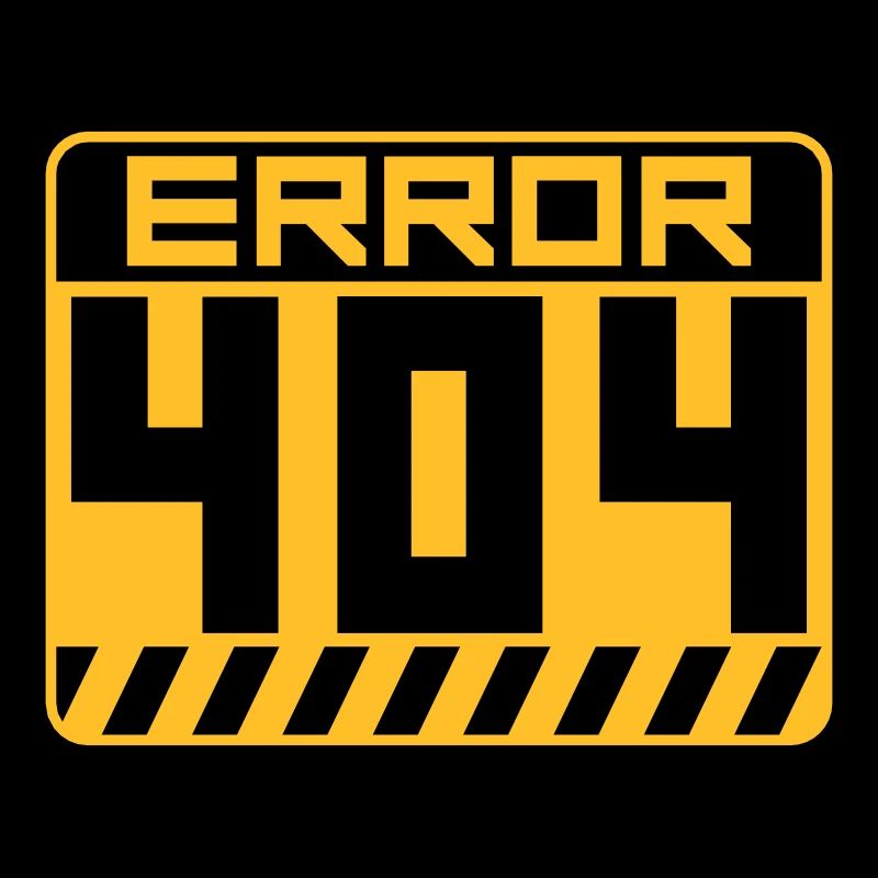 Error 404 Schild Warnung