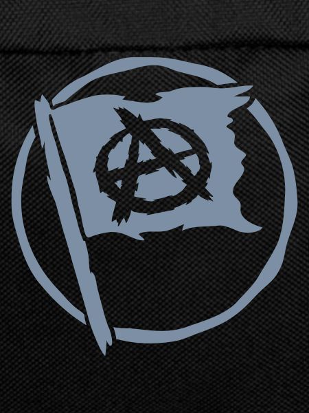 Symbol anarchy logo flag