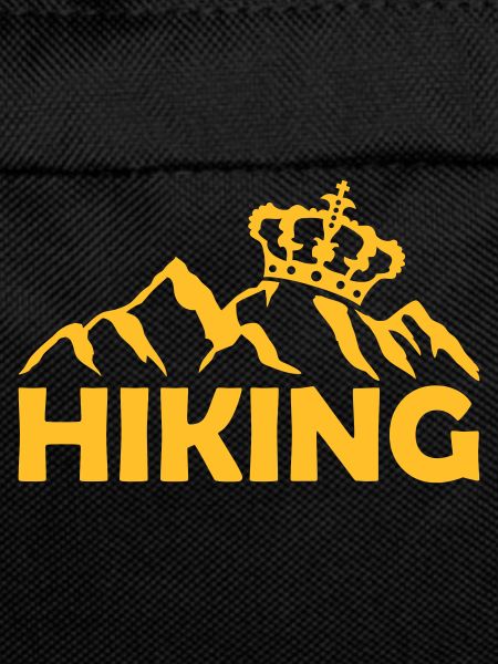 Logo hiking crown mountains