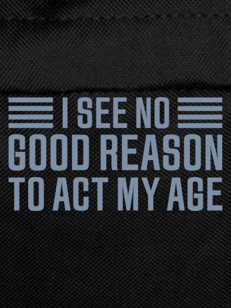 to act my age