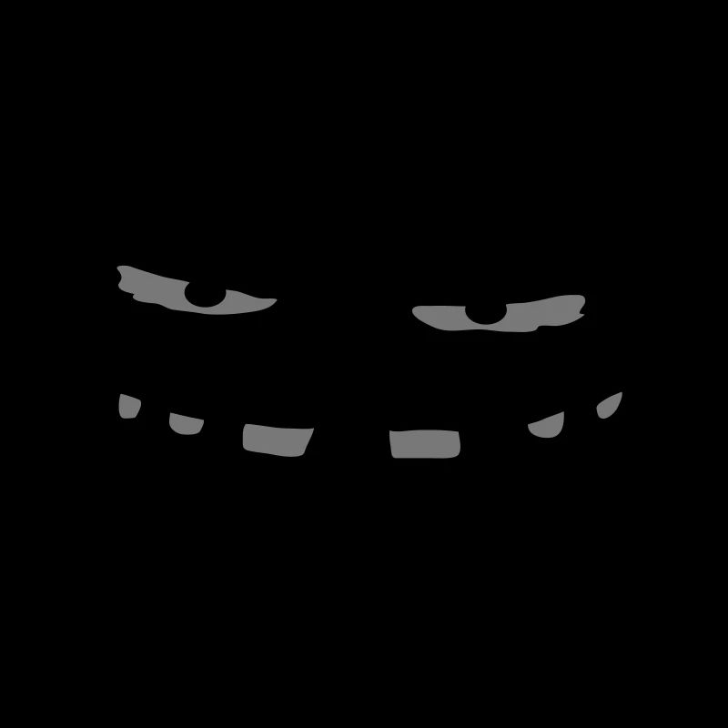 Evil Monster Face Halloween