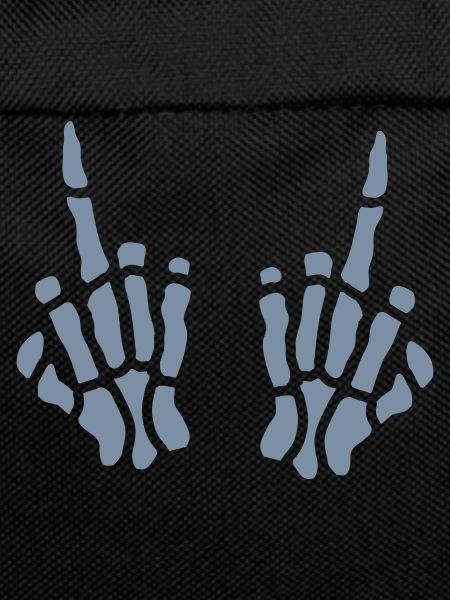 Middle finger bone 2 hands