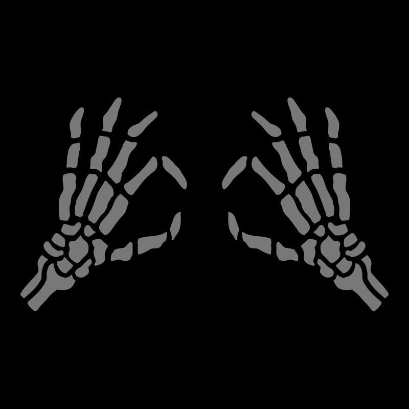 Looking through skeletal hole eyes