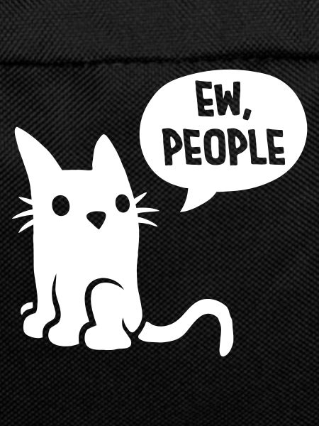 Comic cat ew people