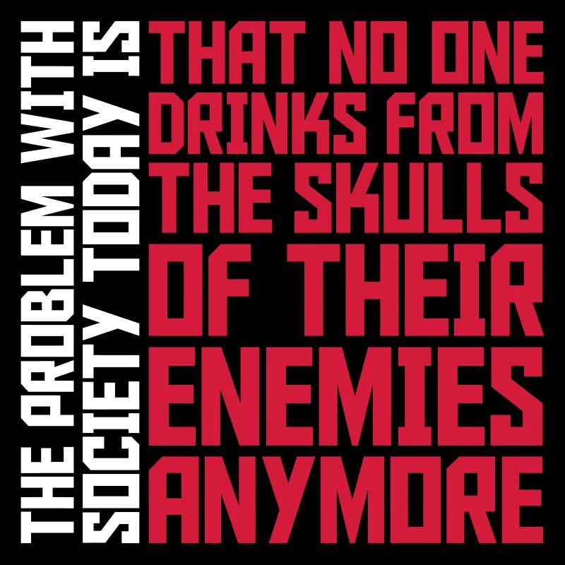 drinks from enemies skulls