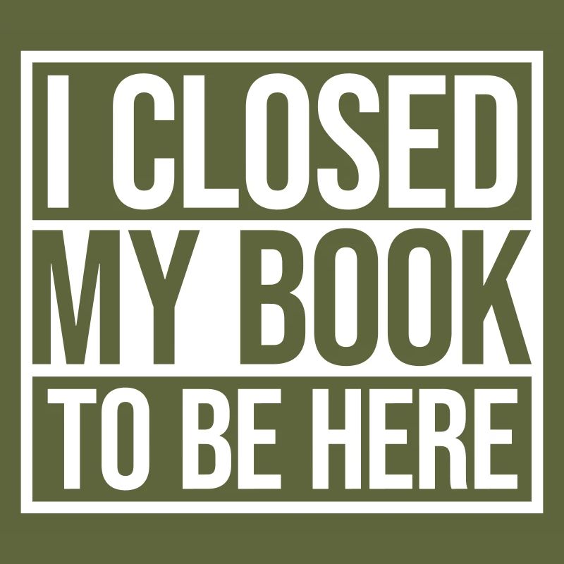 I closed my book