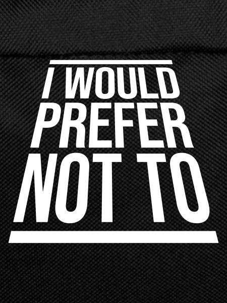 I prefer not to