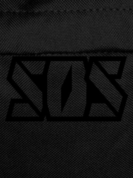 SOS lettering