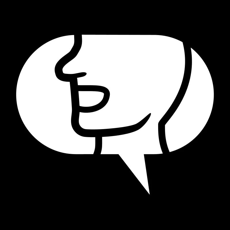 Communicate icon talk speech bubble