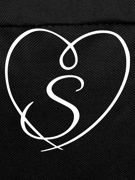 Letter S Calligraphy Heart
