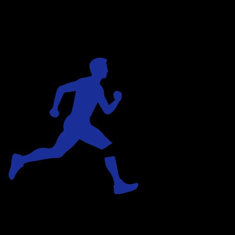 Running Marathon Mann Silhouette