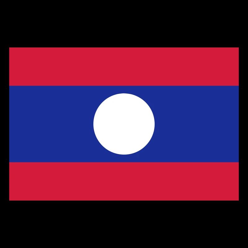 Flagge von Laos / Drapeau Laos