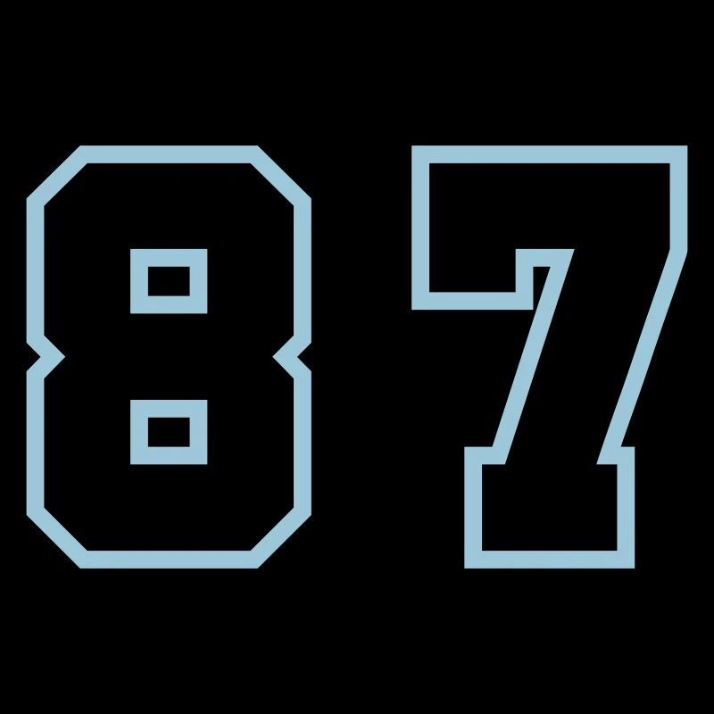 87 Number Symbol