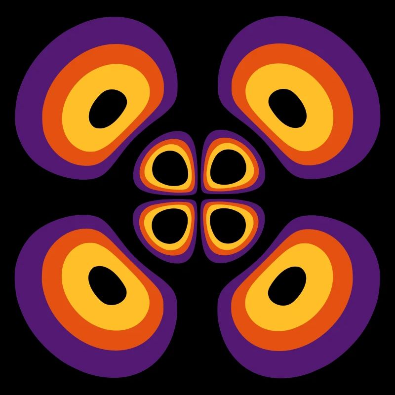 Probability density Hydrogen atom (4,2,1)