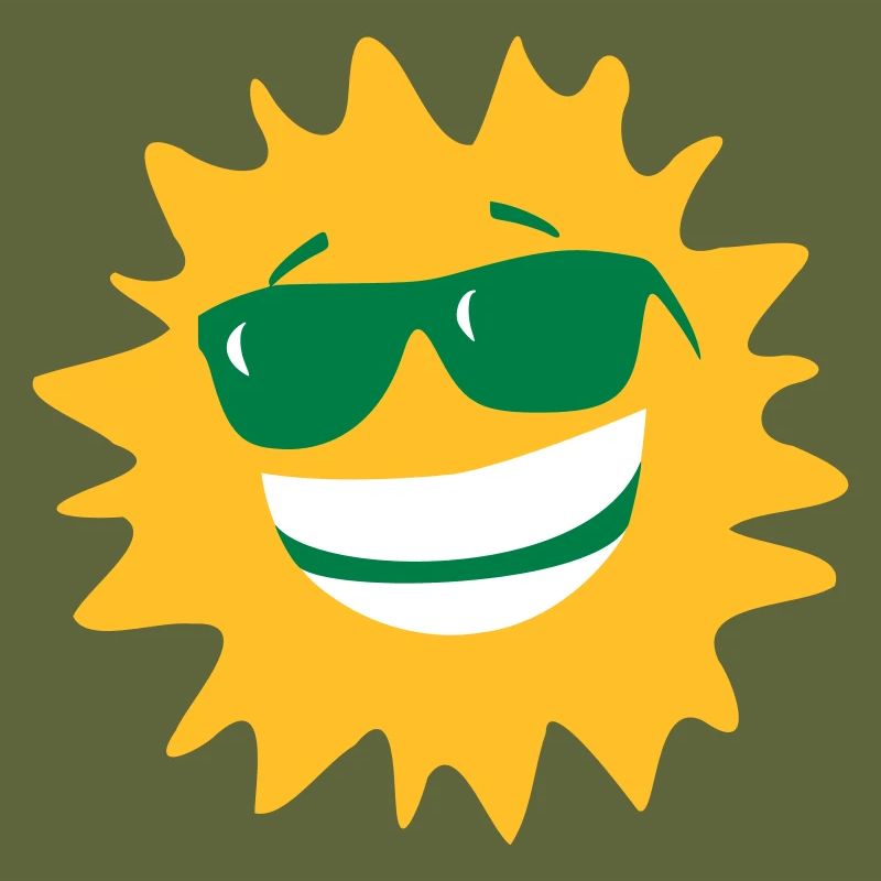 sun with glasses