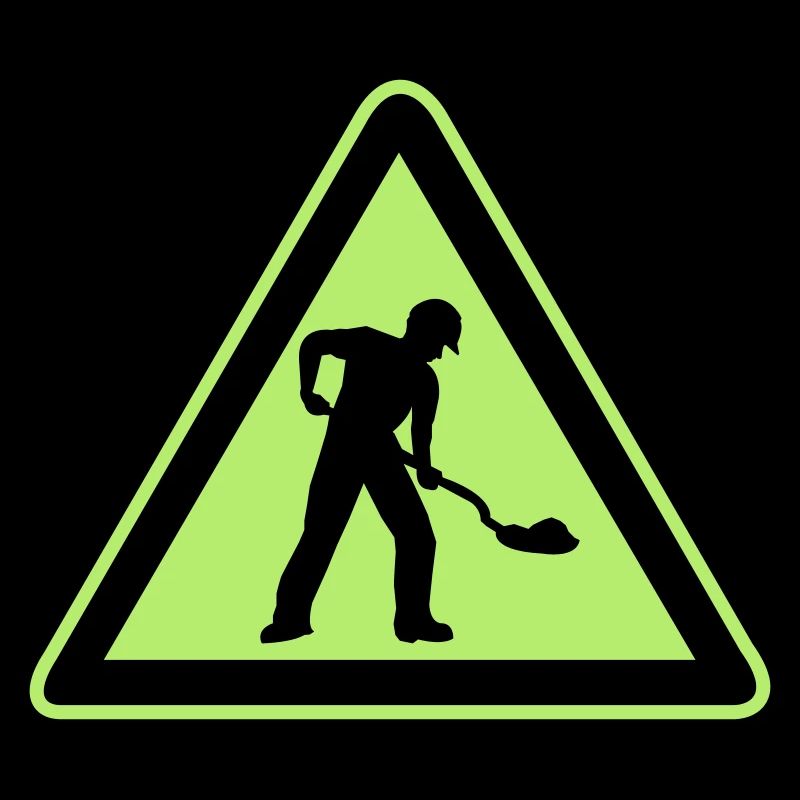 Road construction sign construction site 1