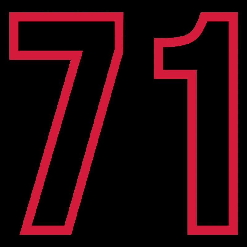 71 Number Years Jersey