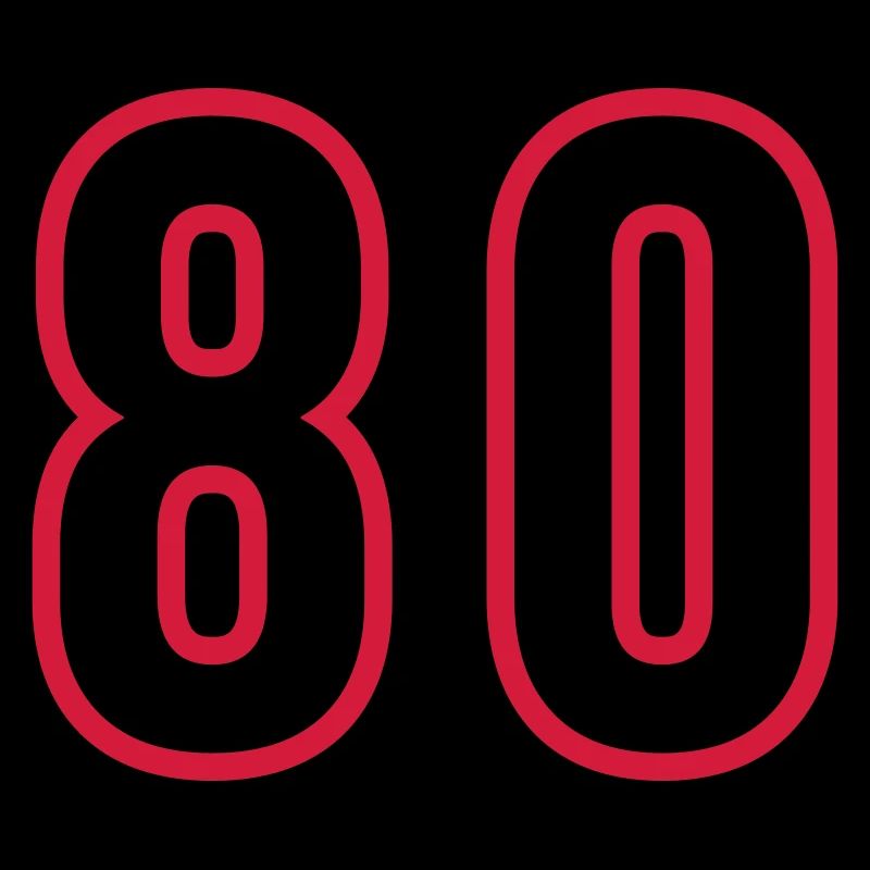 80 Number Years Jersey