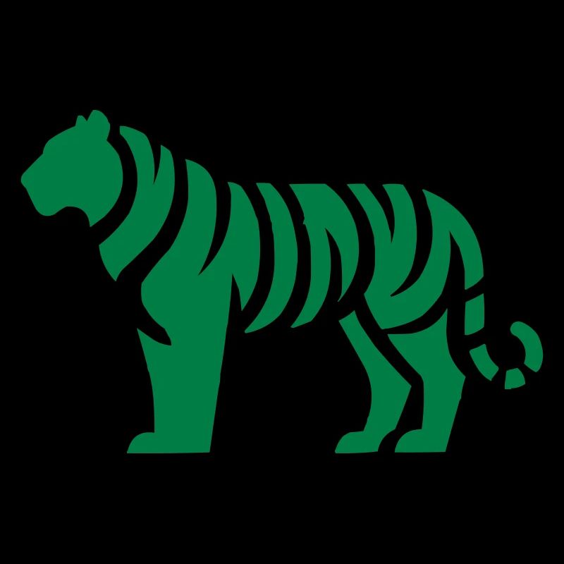 Silhouette de tigre