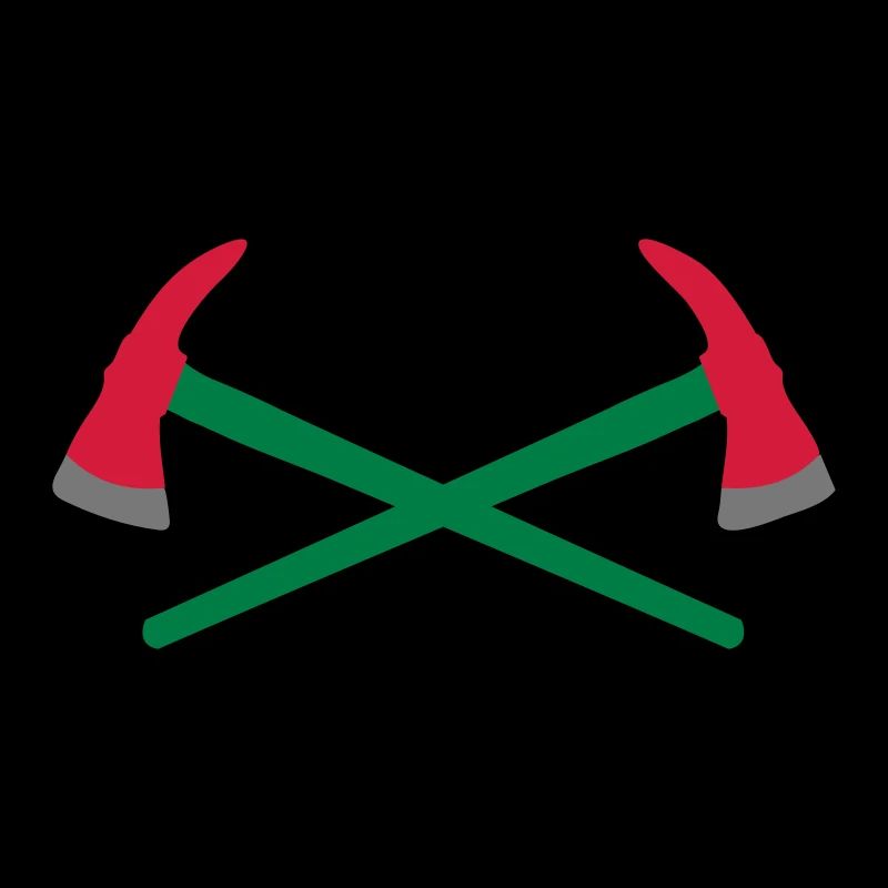 Hache de pompier croisée