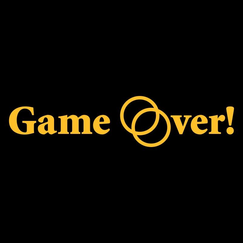 Game over Hochzeit Ehepaar Braut Bräutigam Ehering