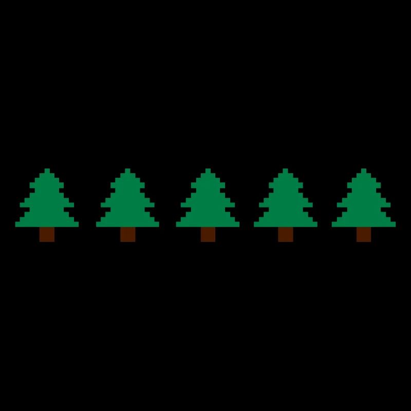 Weihnachtsbäume Pixel
