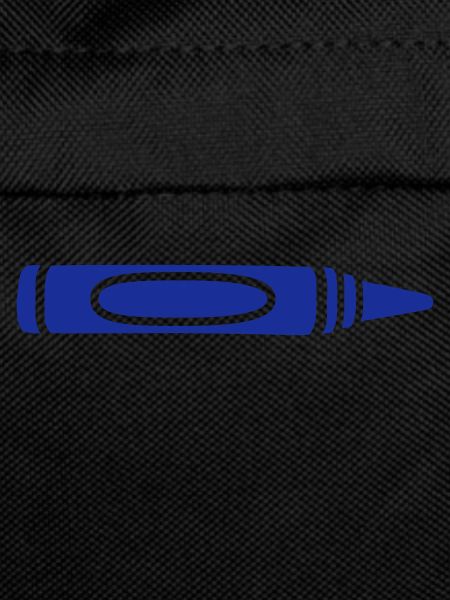 Blue wax crayon cool design