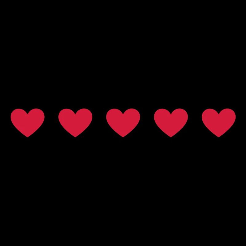 Hearts Symbol Line
