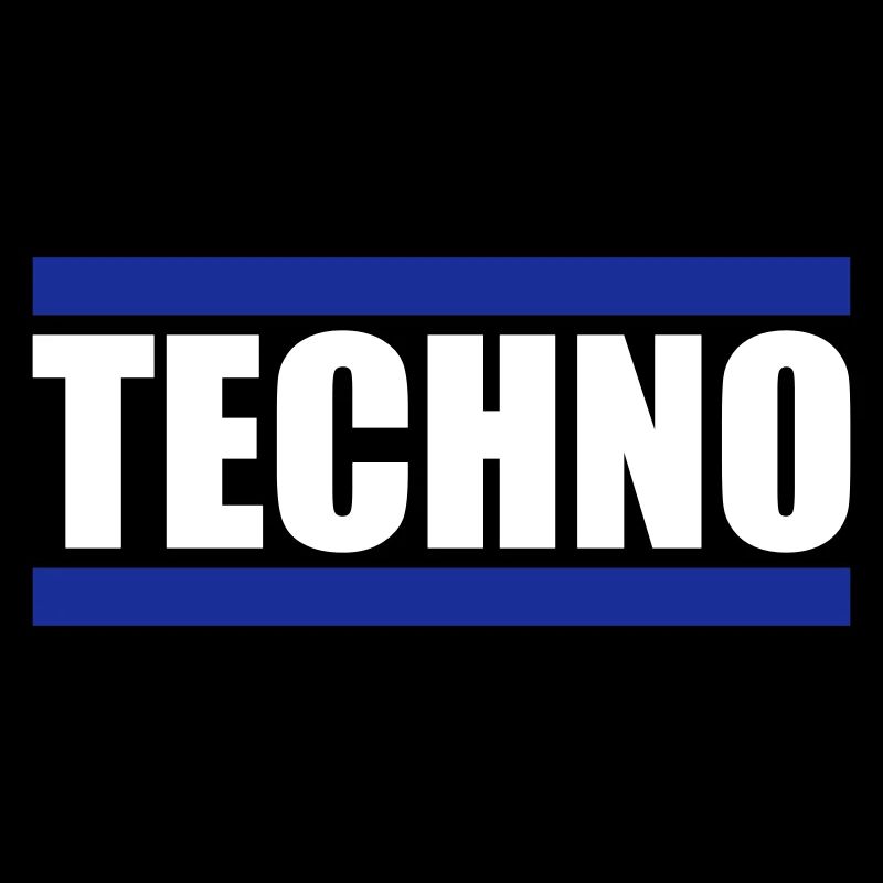 Techno Liebe Zitat Spruch Musik Party Feiern Logo