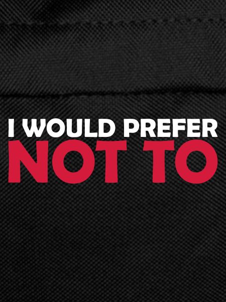 I prefer not to