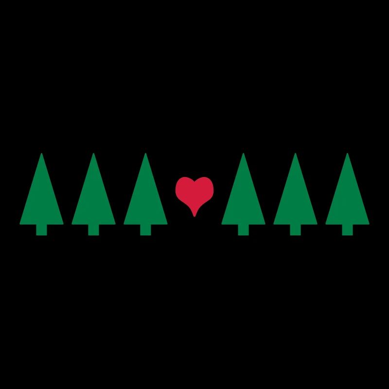 Weihnachtsbaum mit Herz