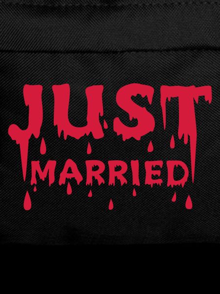 Just Married - Halloween wedding motif