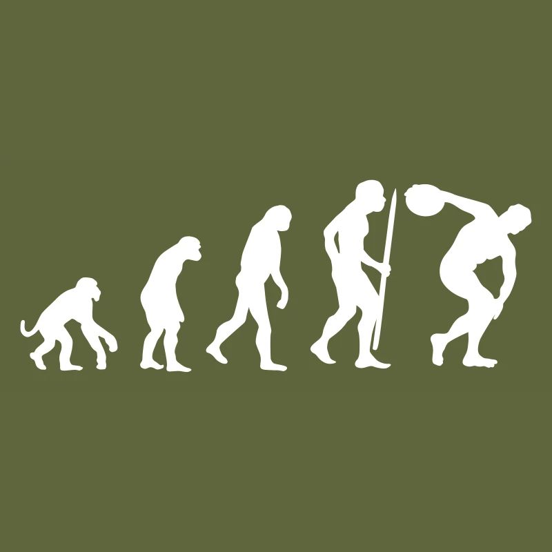 Evolution Diskuswurf Athlet Diskuswerfer