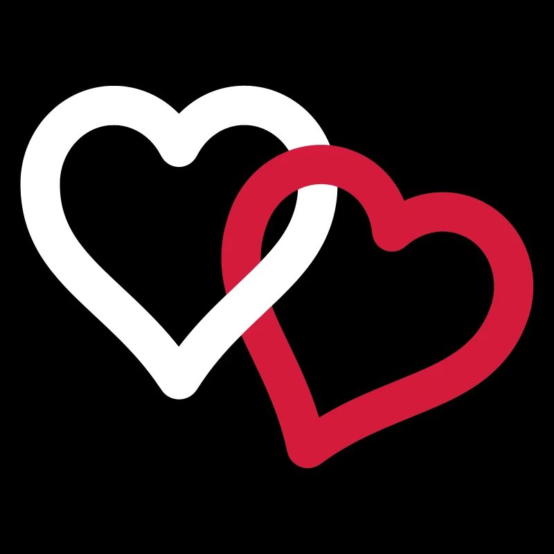 Herz Ringe Partnerschaft Liebe Ehe 2 Zwei Herzen