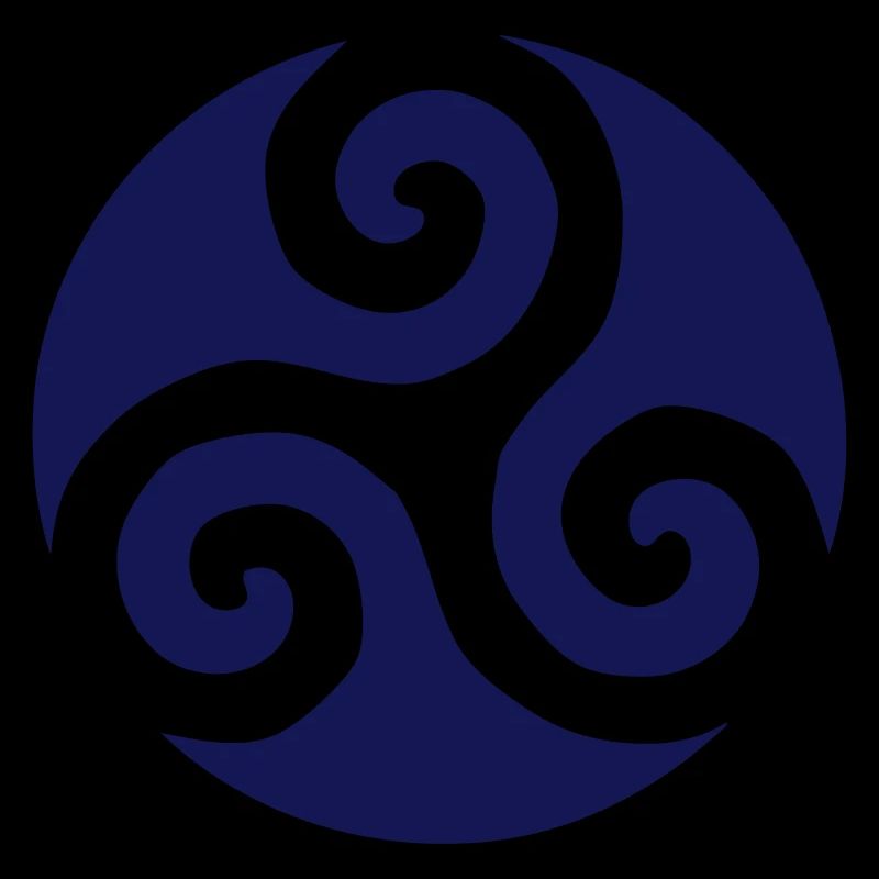 Breton triskel symbol Brittany