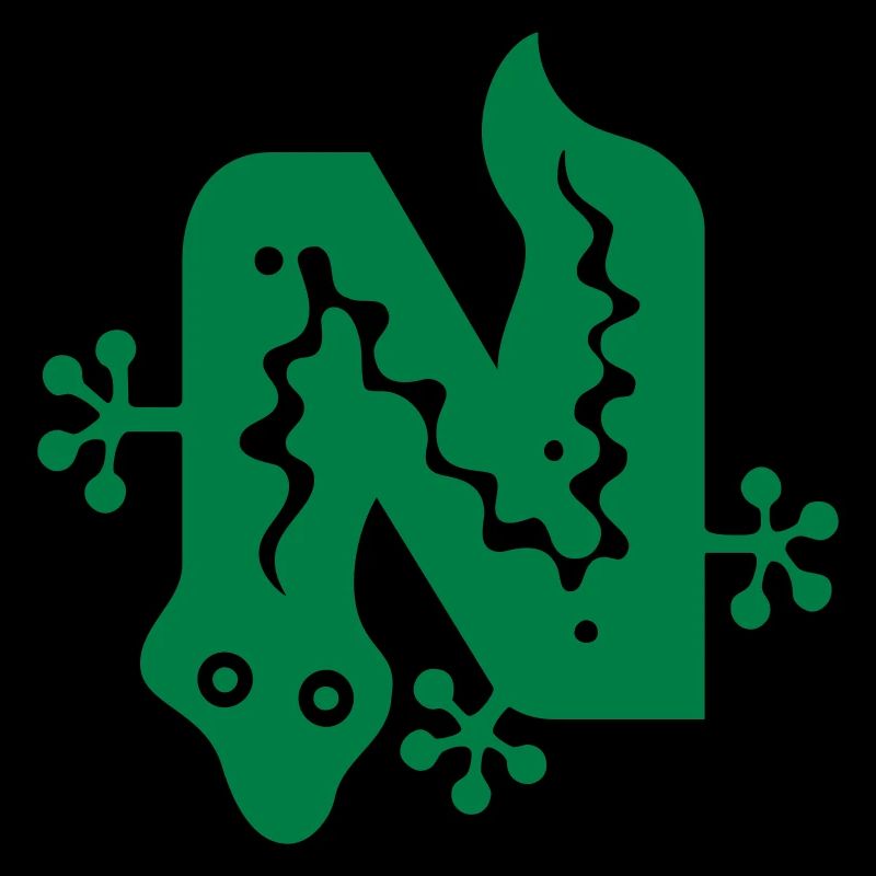 Snake | Snake | letter N | Vectorgraphic