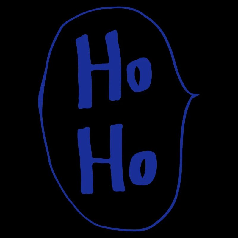 Ho Ho Sprechblase Weihnachtsmann Geschenk Lach