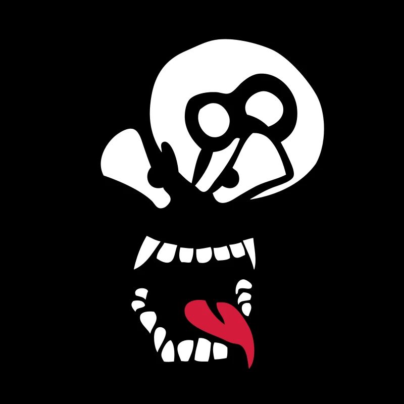billard boule cartoon face langue gueule
