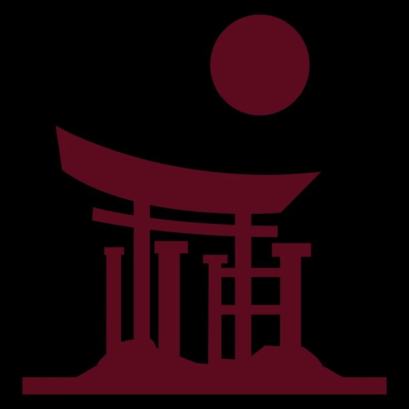Japan Gate Silhouette