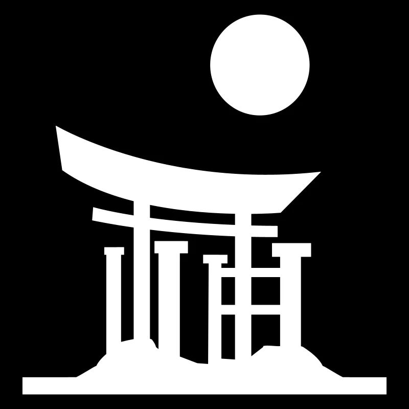 japan gate silhouette