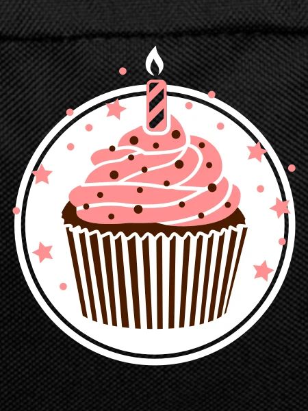 Muffin with candle