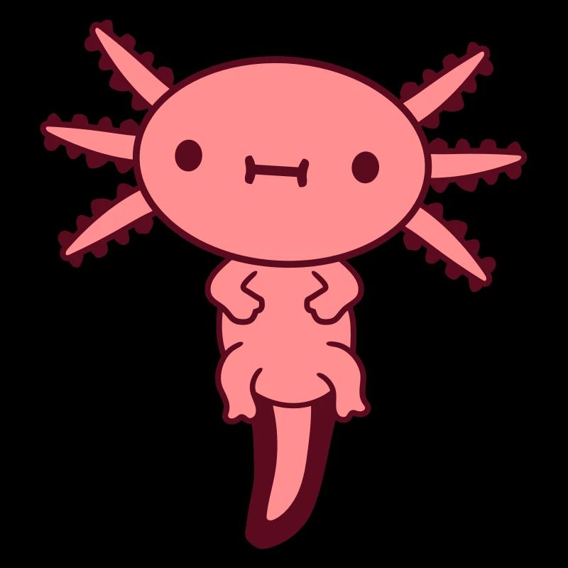 axolotl doux bébé kawaii