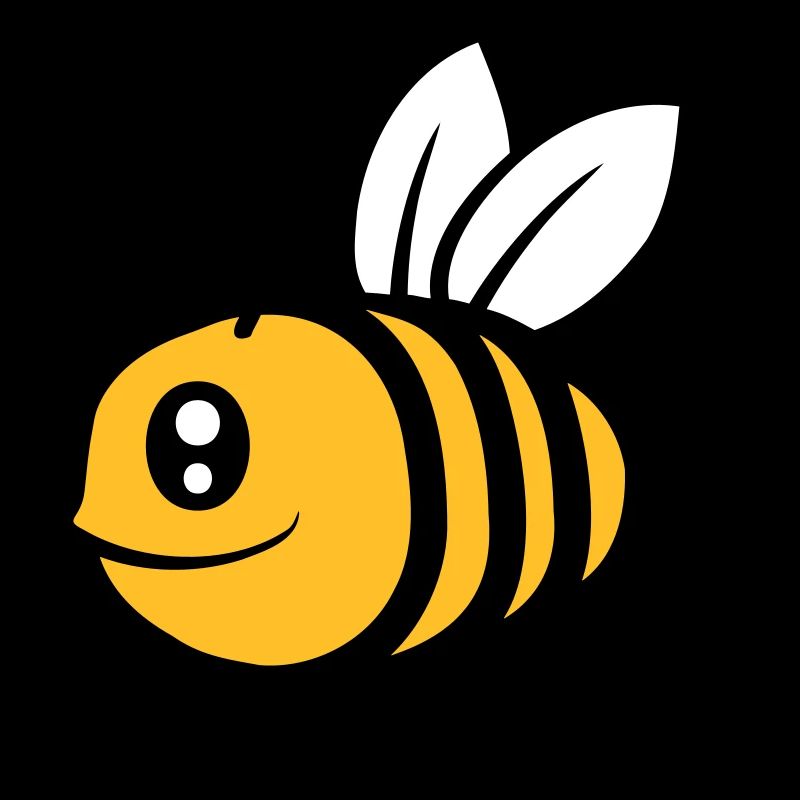 Cute little cartoon bee