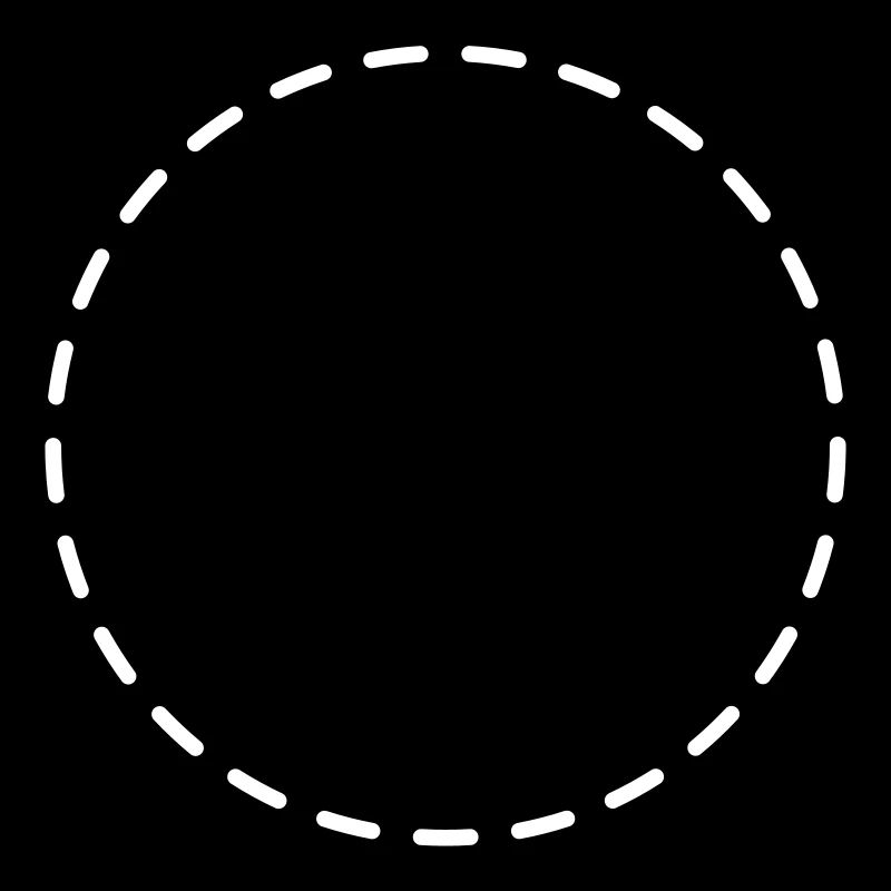 Symbole de cercle Espace réservé vide
