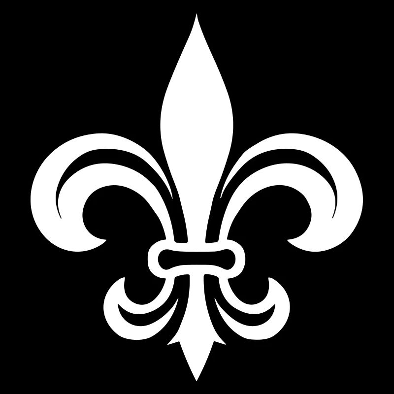 Fleur de lis Logo der Königin