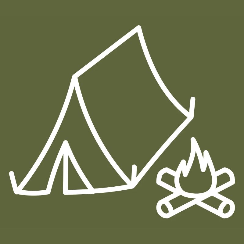 Tente de camping Feu de camp