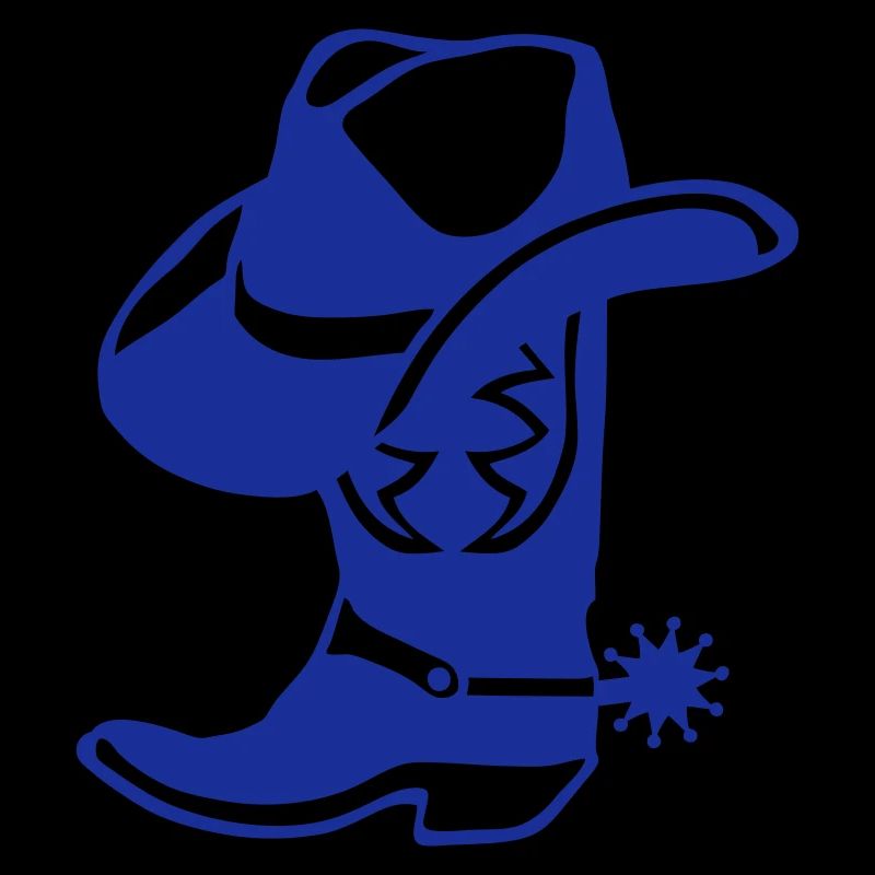 Cowboy boot hat logo 5