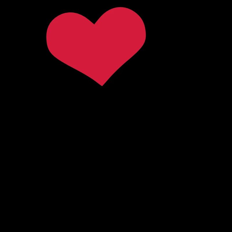 Nombre 1 et coeur rouge